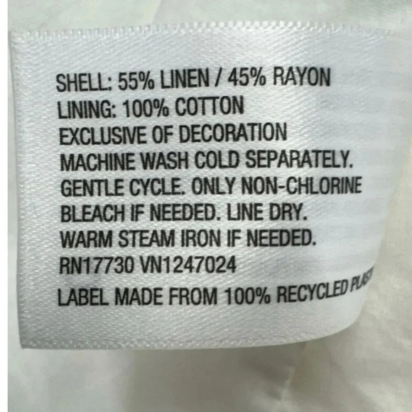 Lisa Marie Fernandez xTarget White Linen Button Up Cutout Shirtdress Size 4 - Picture 15 of 16